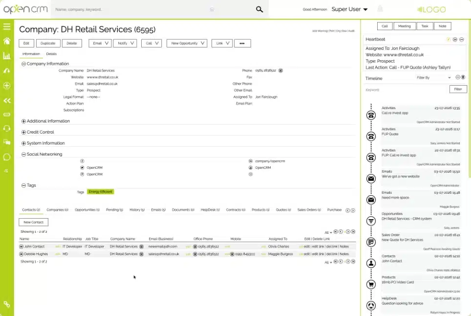 UK CRM provider